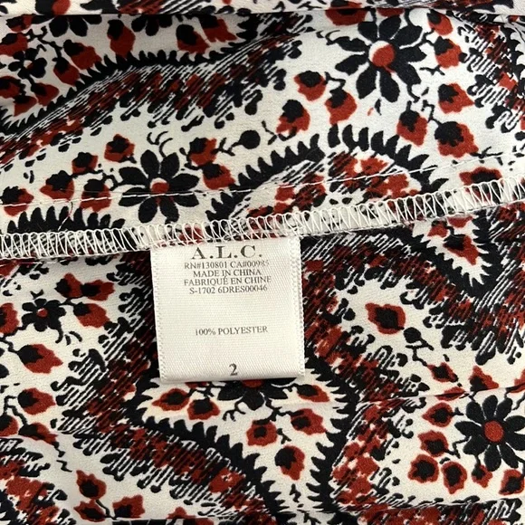 A.L.C. x Barney’s Renzo Paisley Pleated Dress - Picture 17 of 17